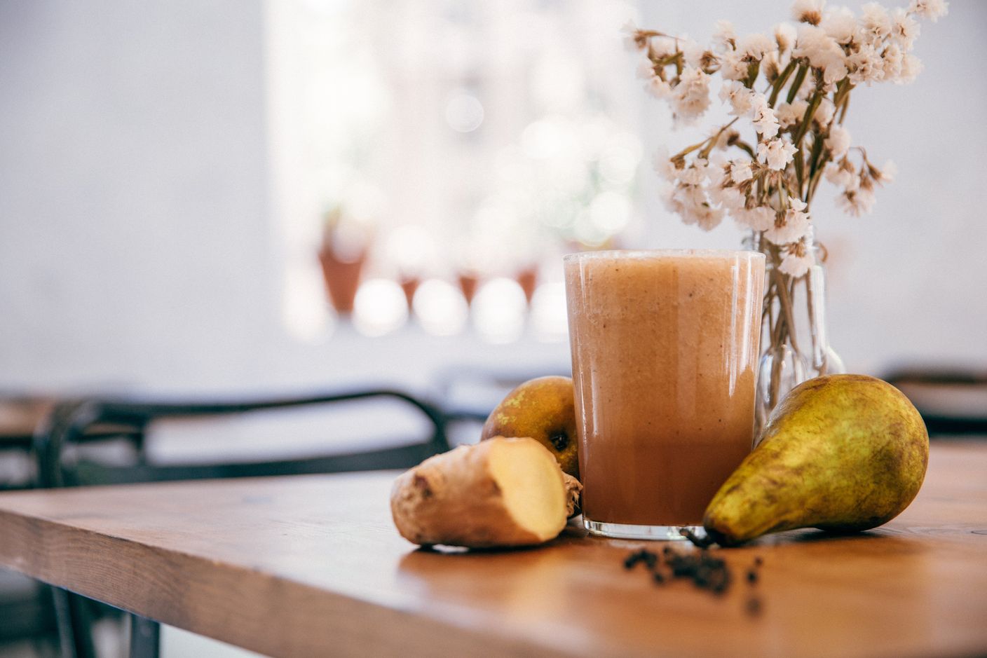 Smoothie poire gingembre